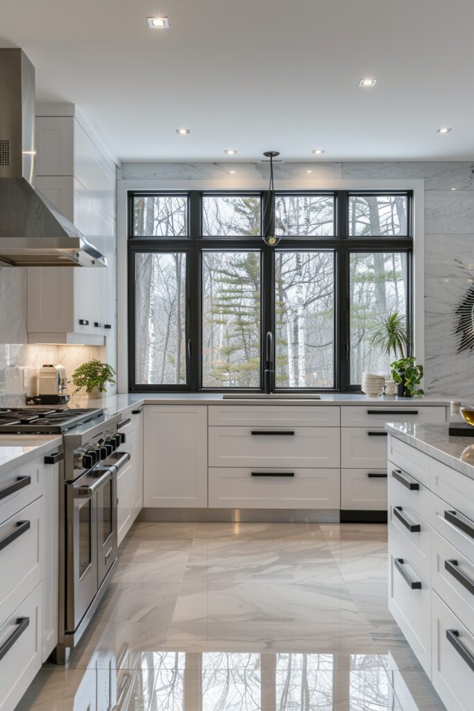 29 Modern Kitchen Ideas to Create a Gourmet Cooking Environment 1 Monochromatic Minimal Kitchen Spaces