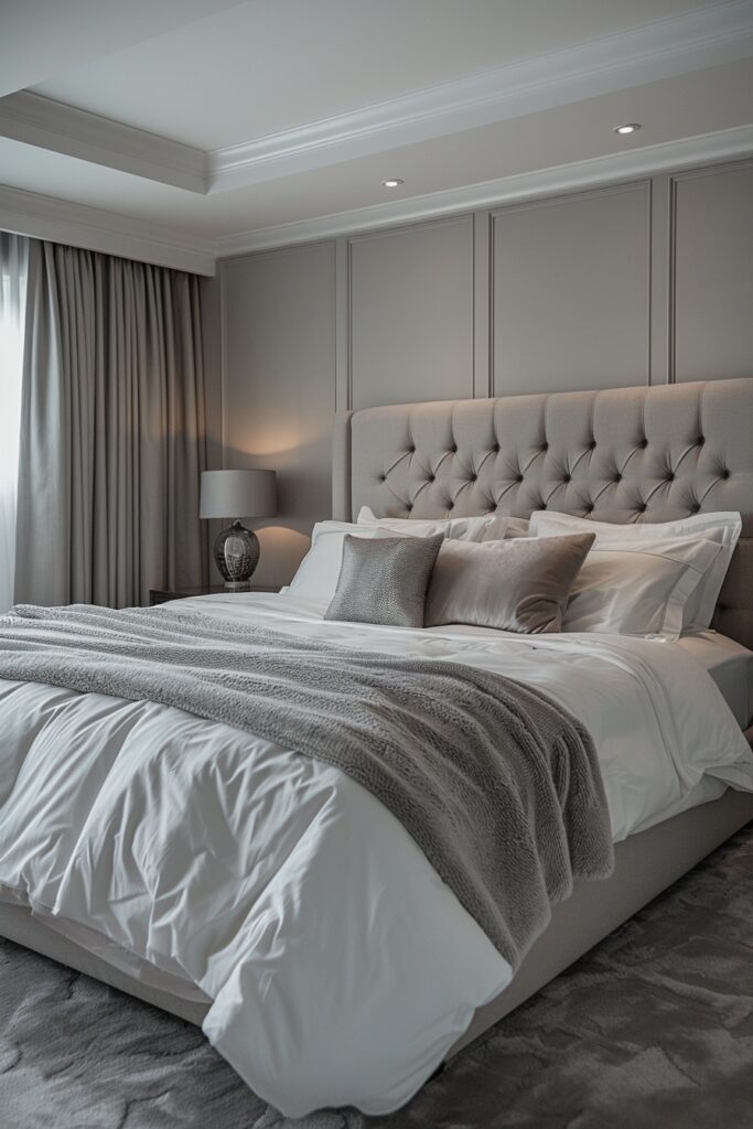 29 Bedroom Ideas for Couples to Personalize Your Space Together 5 Monochrome Elegance Bedroom