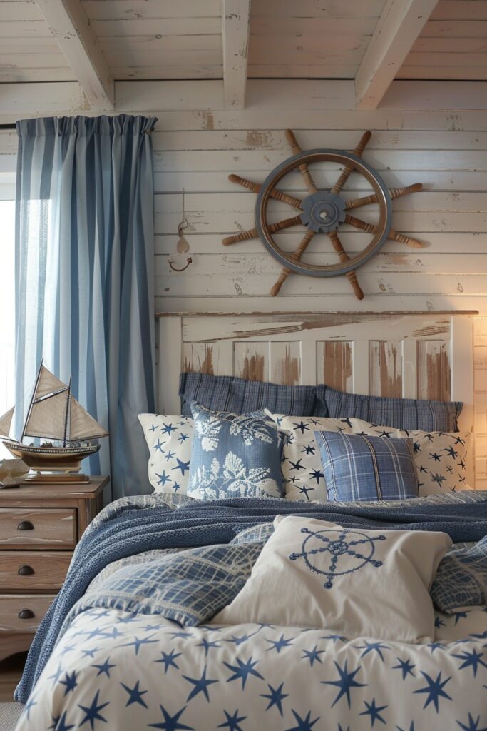 29 Bedroom Ideas for Couples to Personalize Your Space Together 21 Nautical Seaside Quarters