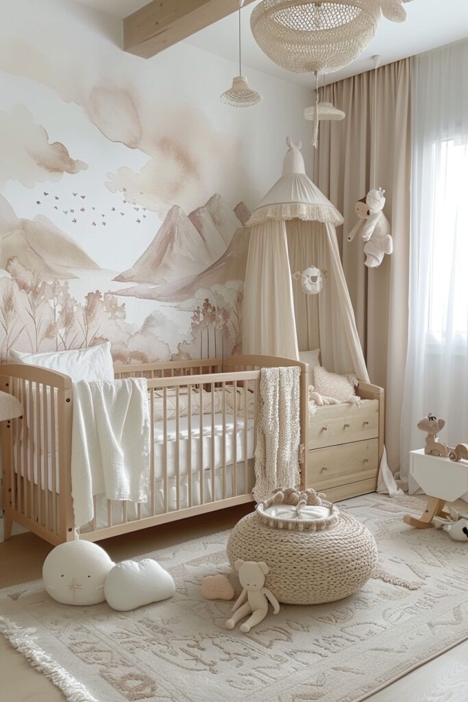 29 Boho Nursery Decor Ideas for a Beautiful and Serene Baby Room 10 Pastel Boho Infant Room