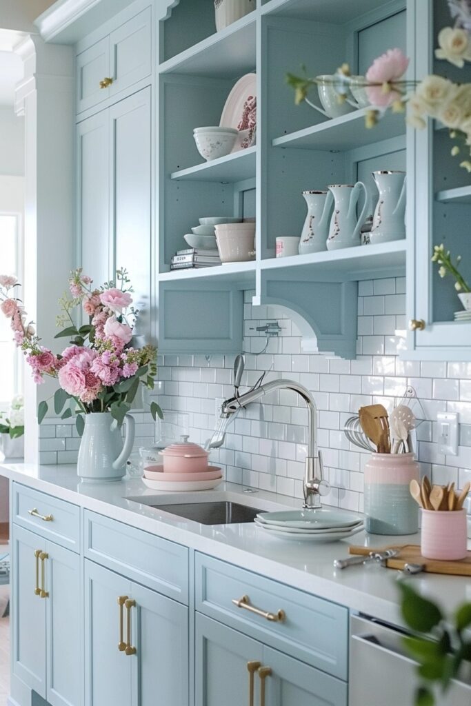 29 Modern Luxury Kitchen Ideas for a High-End Design 23 Pastel-Infused Luxury Kitchens