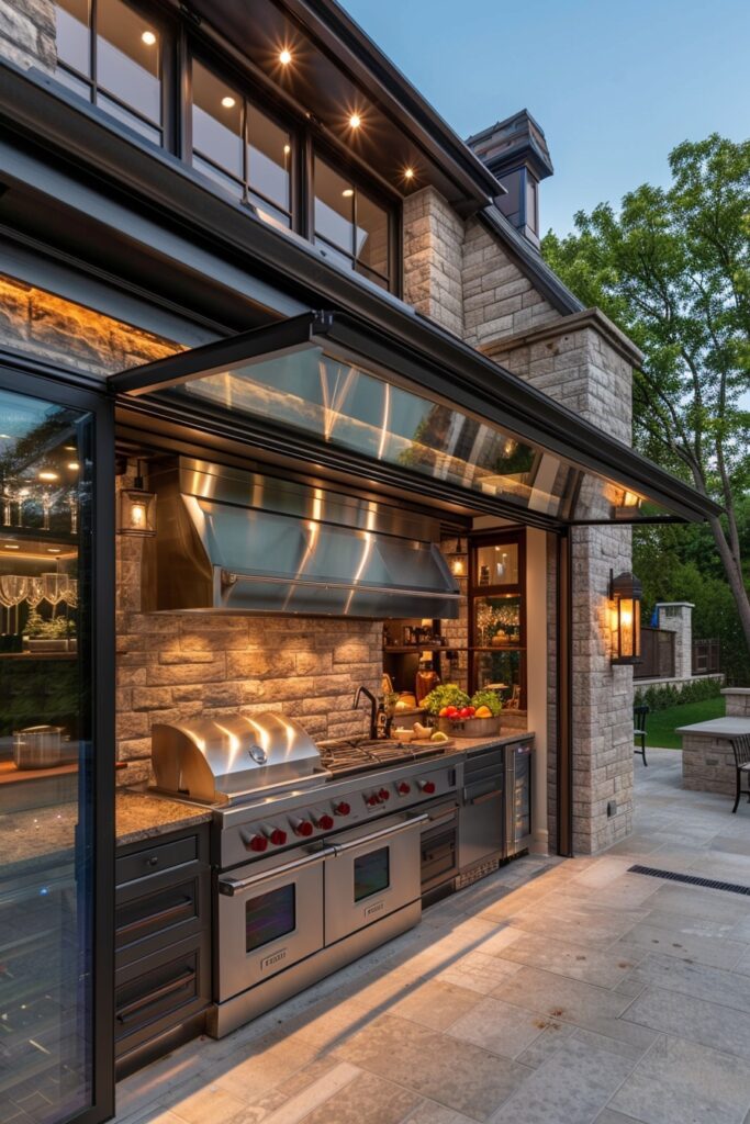 29 Modern Luxury Kitchen Ideas for a High-End Design 26 Seamless Indoor-Outdoor Kitchen Concepts