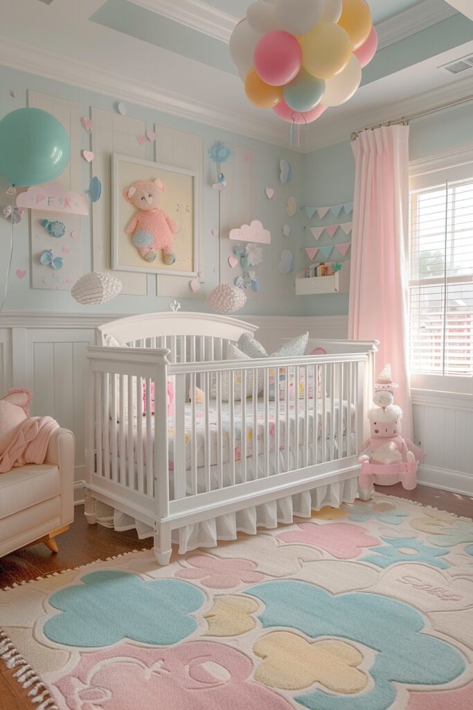 29 Nursery Room Ideas to Inspire Your Baby's First Space 11 Soft Pastel Nursery