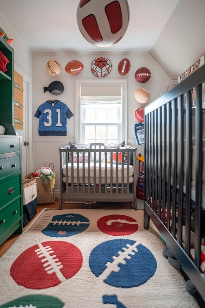 29 Nursery Room Ideas to Inspire Your Baby's First Space 27 Sports-Themed Nursery