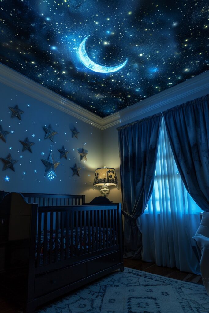 29 Nursery Room Ideas to Inspire Your Baby's First Space 29 Starry Sky Nursery
