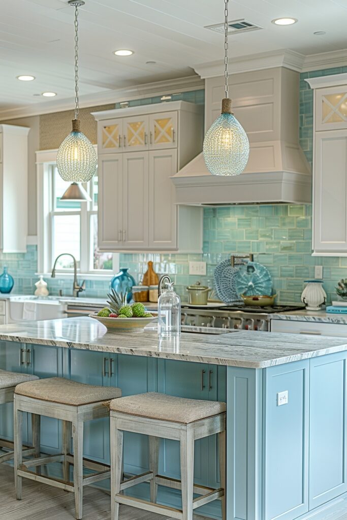 29 Modern Luxury Kitchen Ideas for a High-End Design 14 Tranquil Coastal Kitchen Designs