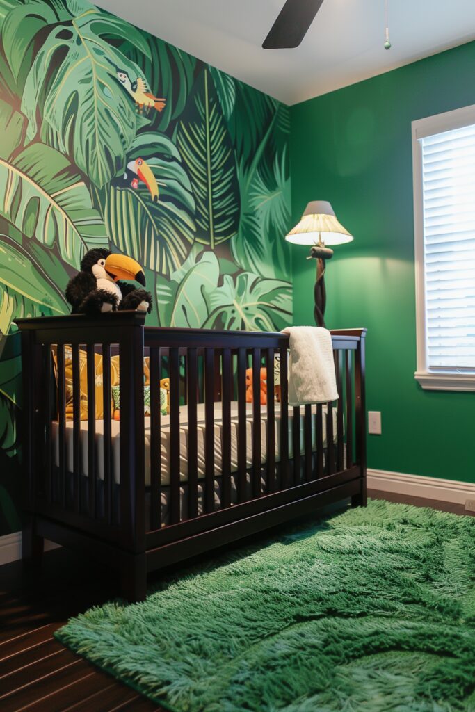 29 Nursery Room Ideas to Inspire Your Baby's First Space 23 Tropical Rainforest Nursery