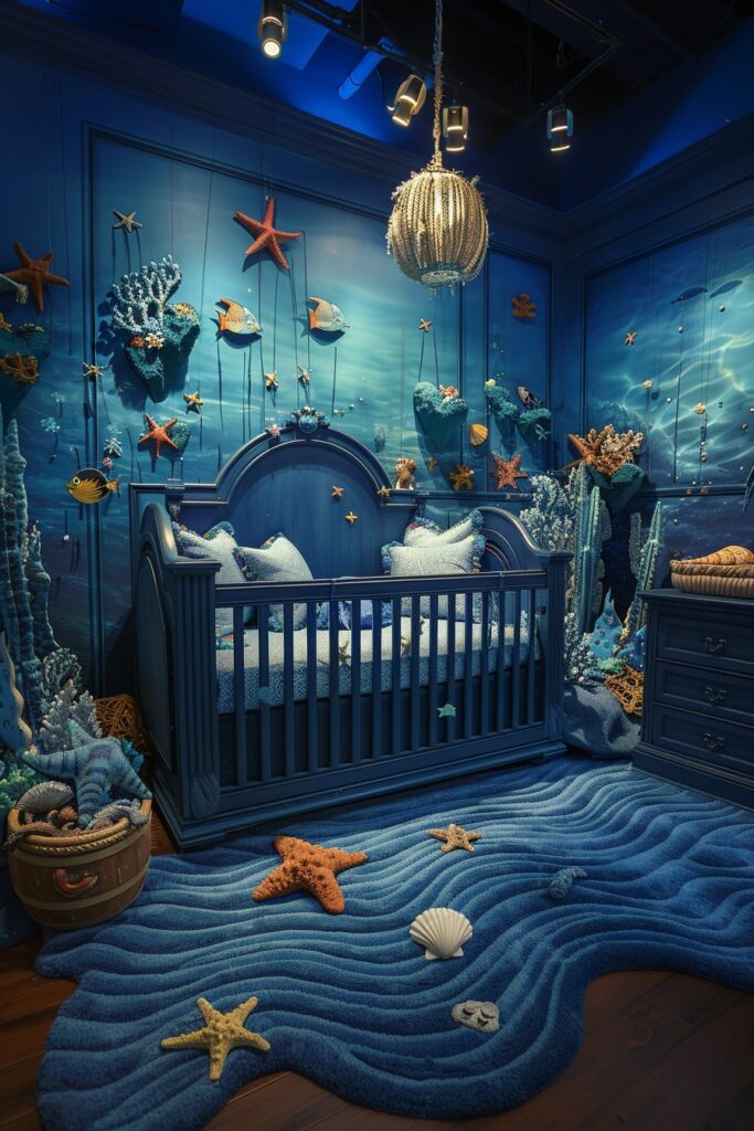 29 Nursery Room Ideas to Inspire Your Baby's First Space 18 Underwater Exploration Nursery