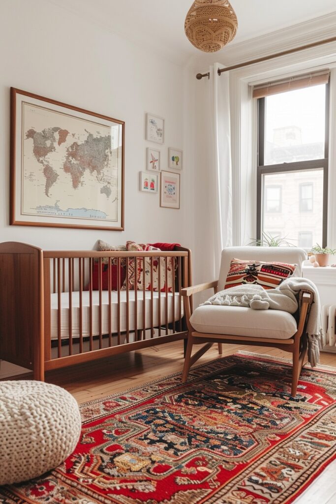 29 Boho Nursery Decor Ideas for a Beautiful and Serene Baby Room 9 Worldly Boho Nursery