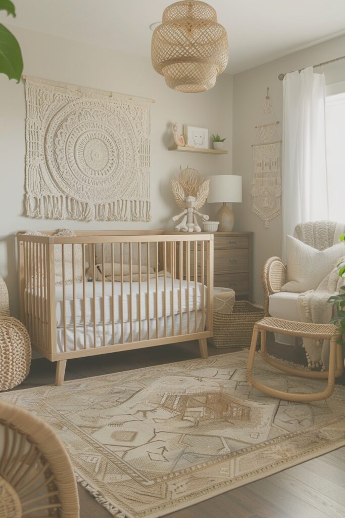 29 Boho Nursery Decor Ideas for a Beautiful and Serene Baby Room 18 Zen Calm Boho Nursery
