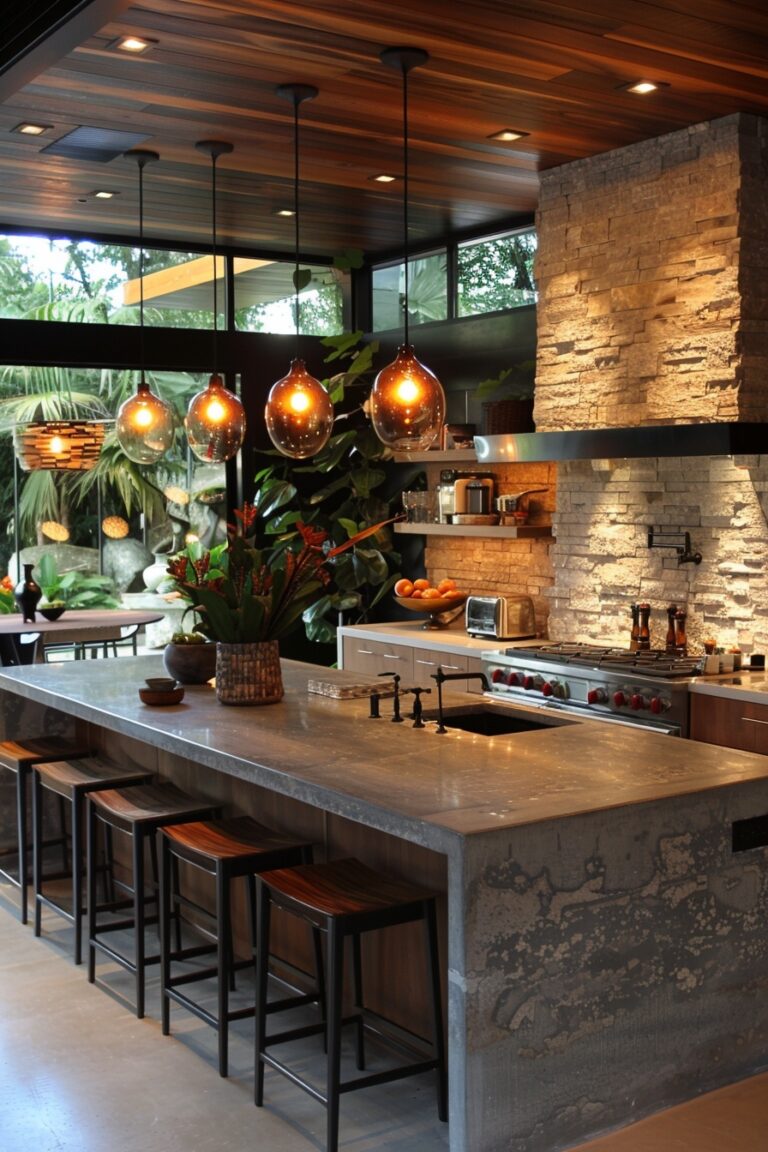 View of 29 Modern Kitchen Ideas To Create A Gourmet Cooking Environment
