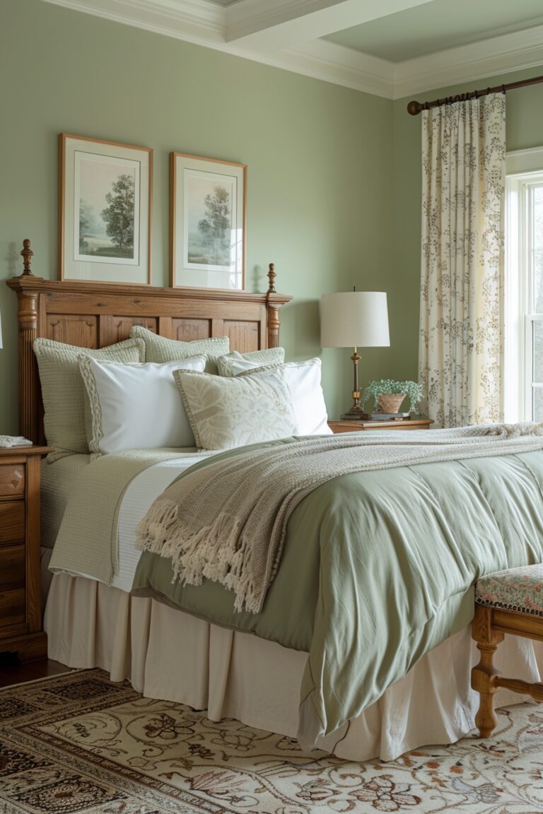 29 Sage Green Farmhouse Bedroom Ideas Embrace Tranquility And Rustic