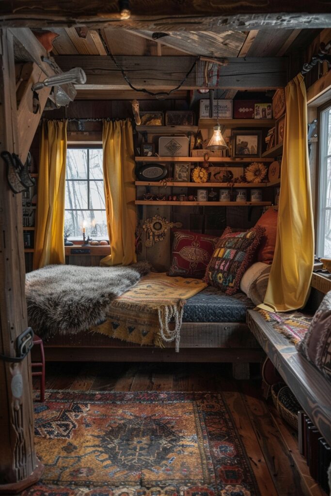 29 Rustic Boho Witchy Bedroom Ideas to Create an Enchanting Retreat 12 Arcane Artisan’s Workshop
