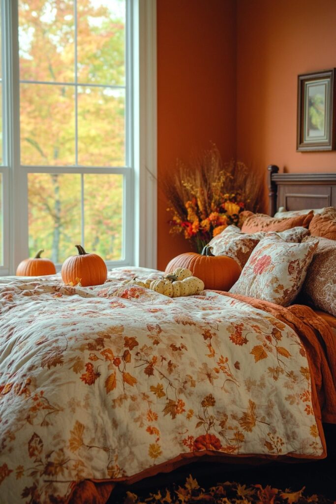 29 Halloween Decor Bedroom Ideas to Add Spooky Vibes to Your Sleeping Space 13 Autumn Shadows Retreat