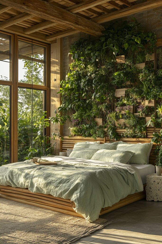 29 Organic Modern Bedroom Ideas with a Focus on Eco-Friendly Elegance 6 Biophilic Sleep Haven