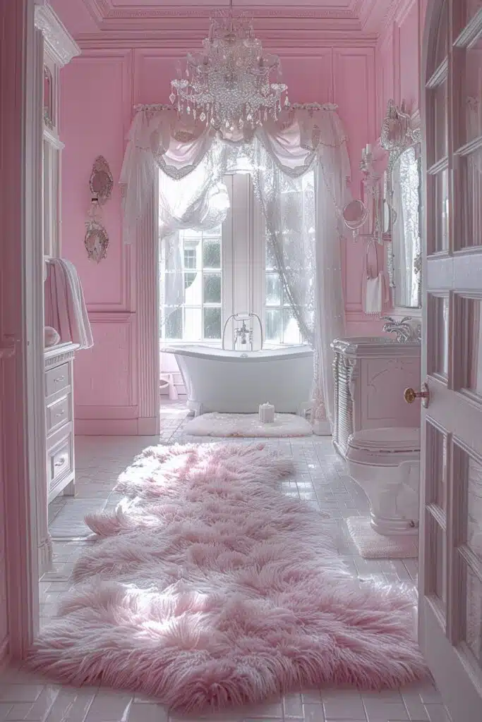 29 Girly Bathroom Decor Ideas for a Perfectly Feminine Retreat 1 Blush Princess Retreat