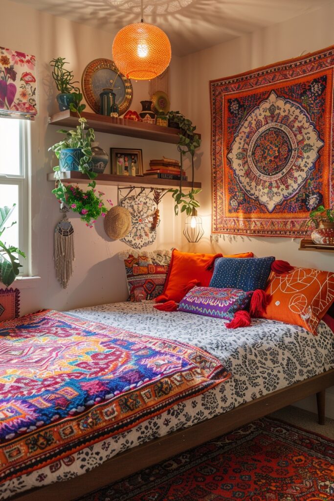 29 Guest Room Ideas for Small Rooms with Clever Space-Saving Solutions 17 Boho Small Guest Rooms