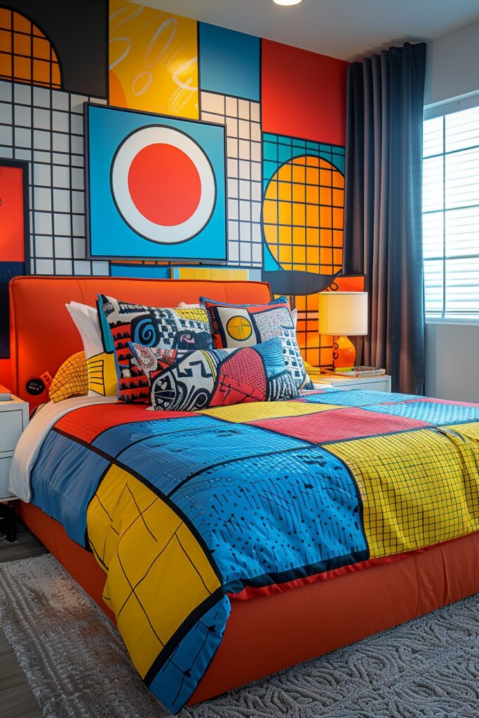 29 Guest Room Ideas for Small Rooms with Clever Space-Saving Solutions 18 Bold Pop Art Guest Rooms
