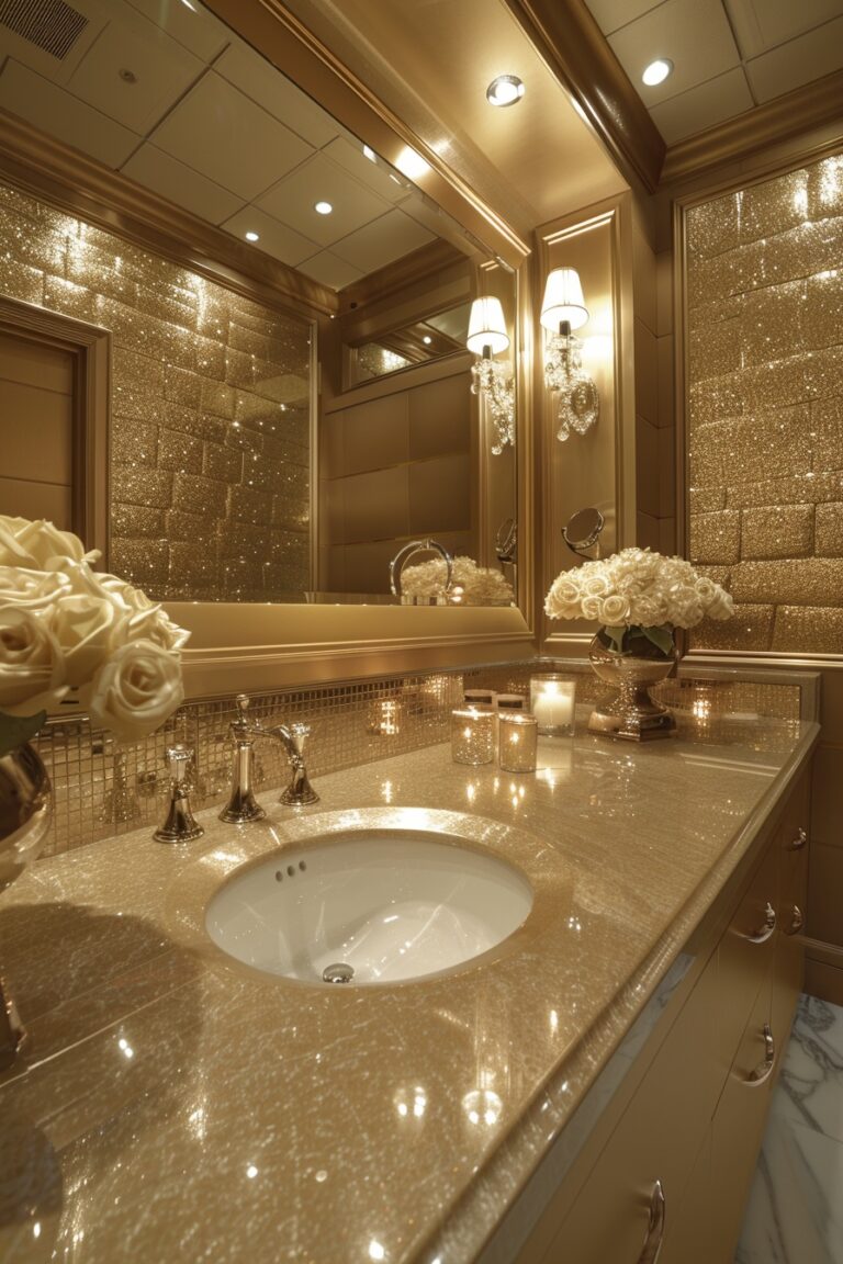 29 Gold Bathroom Decor Ideas To Create An Elegant Atmosphere