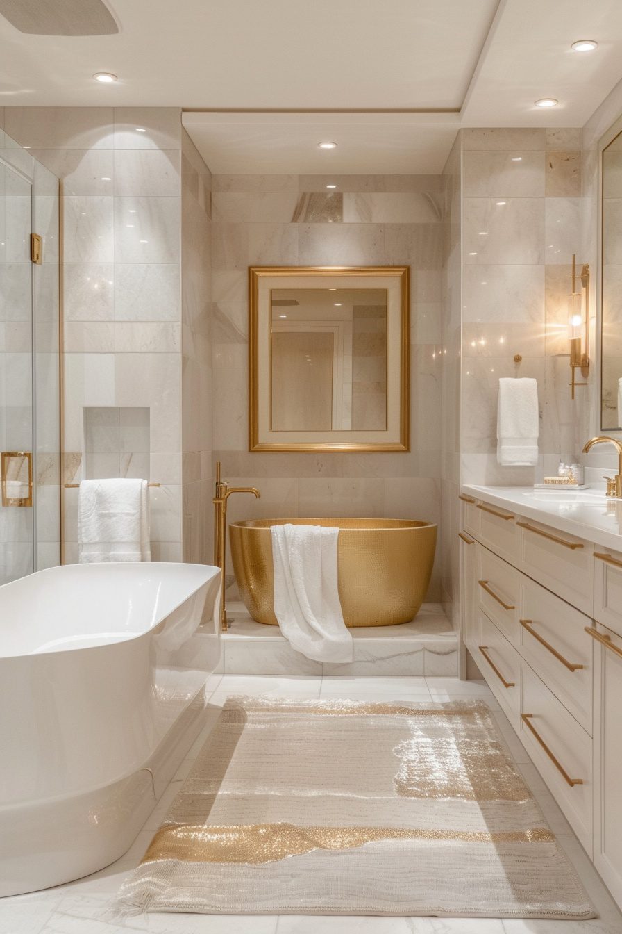 29 Gold Bathroom Decor Ideas To Create An Elegant Atmosphere