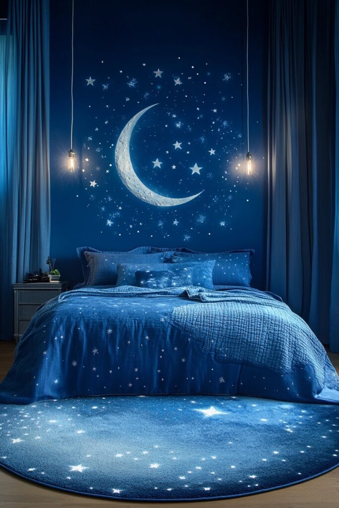 29 Halloween Decor Bedroom Ideas to Add Spooky Vibes to Your Sleeping Space 10 Lunar Magic Bedroom