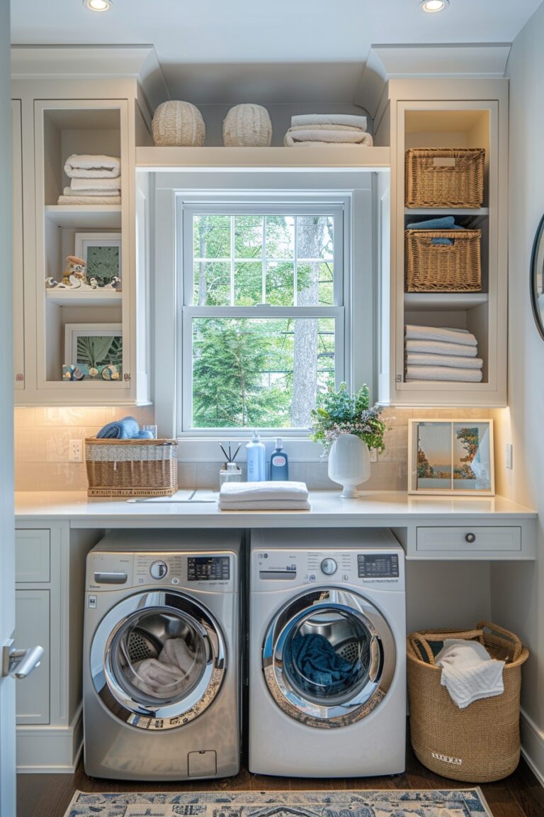 29 Stacked Laundry Room Ideas To Upgrade Your Laundry Setup