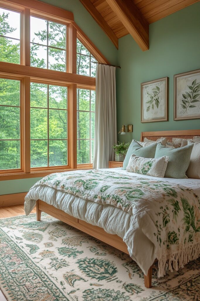 29 Organic Modern Bedroom Ideas with a Focus on Eco-Friendly Elegance 18 Nature's Palette Room