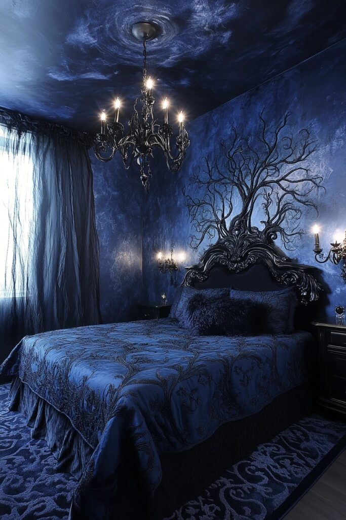 29 Halloween Decor Bedroom Ideas to Add Spooky Vibes to Your Sleeping Space 29 Nightmare Lair