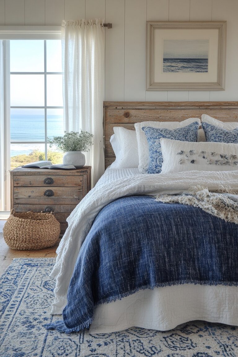 29 Coastal Farmhouse Bedroom Ideas For Dreamy Seaside Vibes