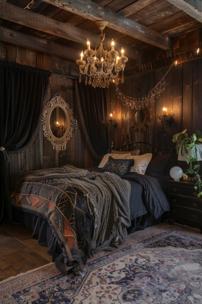 29 Rustic Boho Witchy Bedroom Ideas to Create an Enchanting Retreat 23 Seer’s Secret Sanctuary