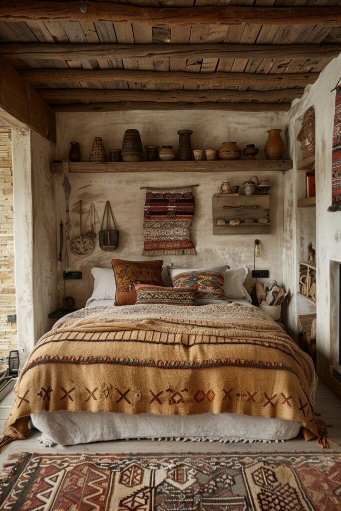 29 Rustic Boho Witchy Bedroom Ideas to Create an Enchanting Retreat 11 Shamanic Shadows Retreat