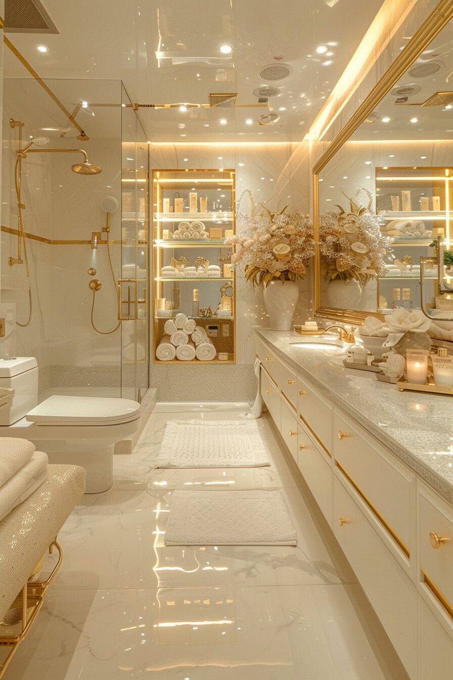 29 Gold Bathroom Decor Ideas To Create An Elegant Atmosphere