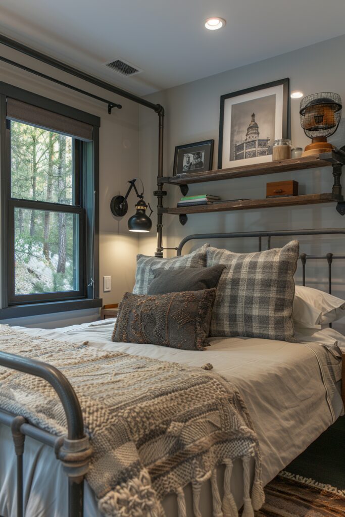 29 Guest Room Ideas for Small Rooms with Clever Space-Saving Solutions 12 Subtle Industrial Vibes for Small Guest Rooms
