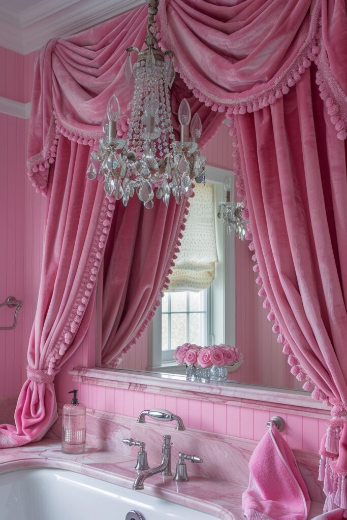 29 Pink Bathroom Decor Ideas for a Fun and Feminine Touch 13 Tranquil Pink Zen