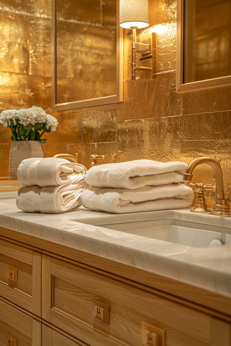 29 Gold Bathroom Decor Ideas To Create An Elegant Atmosphere