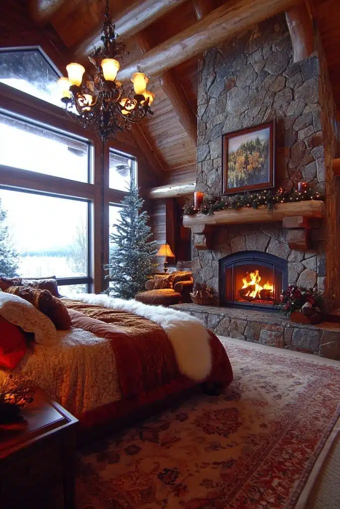 29 Rustic Bedroom Ideas for a Dreamy Countryside Retreat 1 Wilderness Lodge Escape