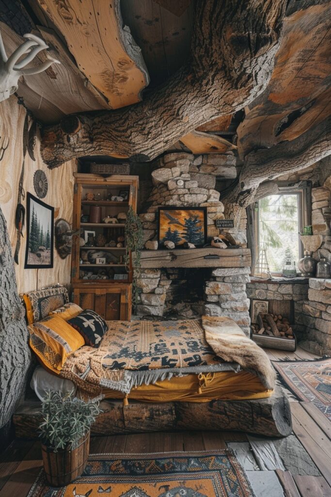 29 Rustic Boho Witchy Bedroom Ideas to Create an Enchanting Retreat 13 Witchcraft Wilderness Haven