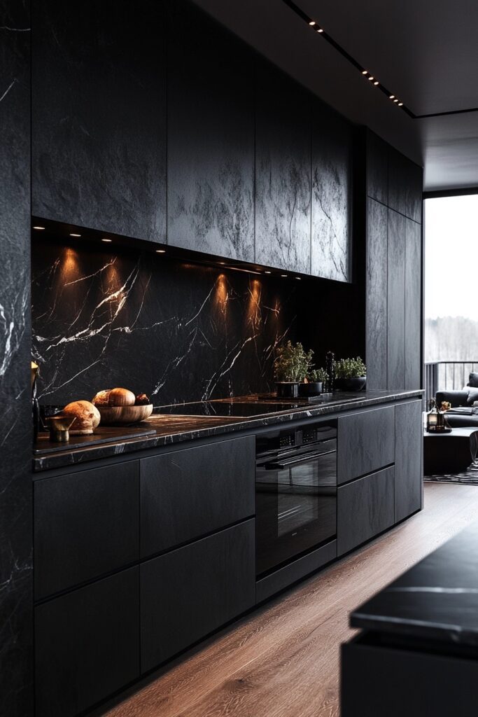 29 Kitchen Decorating Ideas to Bring Personality to Your Kitchen 24 All-Black Elegant Kitchen