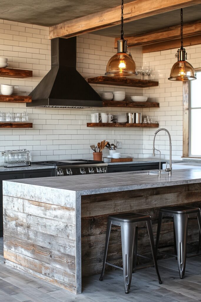 29 Kitchen Decorating Ideas to Bring Personality to Your Kitchen 22 Chic Industrial Kitchen