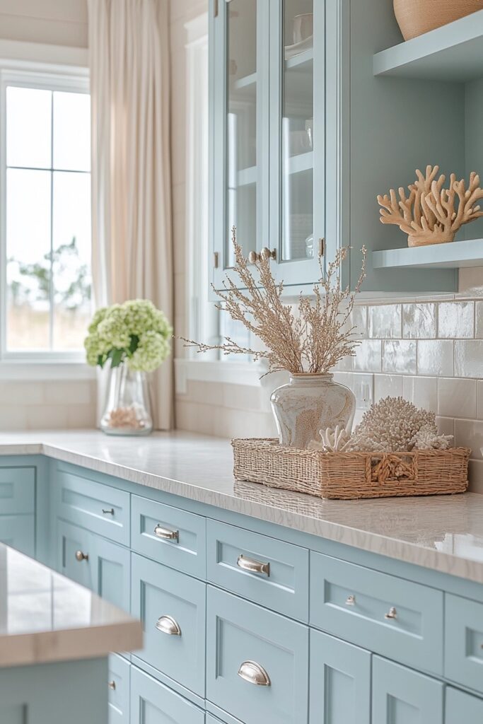 29 Kitchen Decorating Ideas to Bring Personality to Your Kitchen 3 Coastal Serenity Kitchen