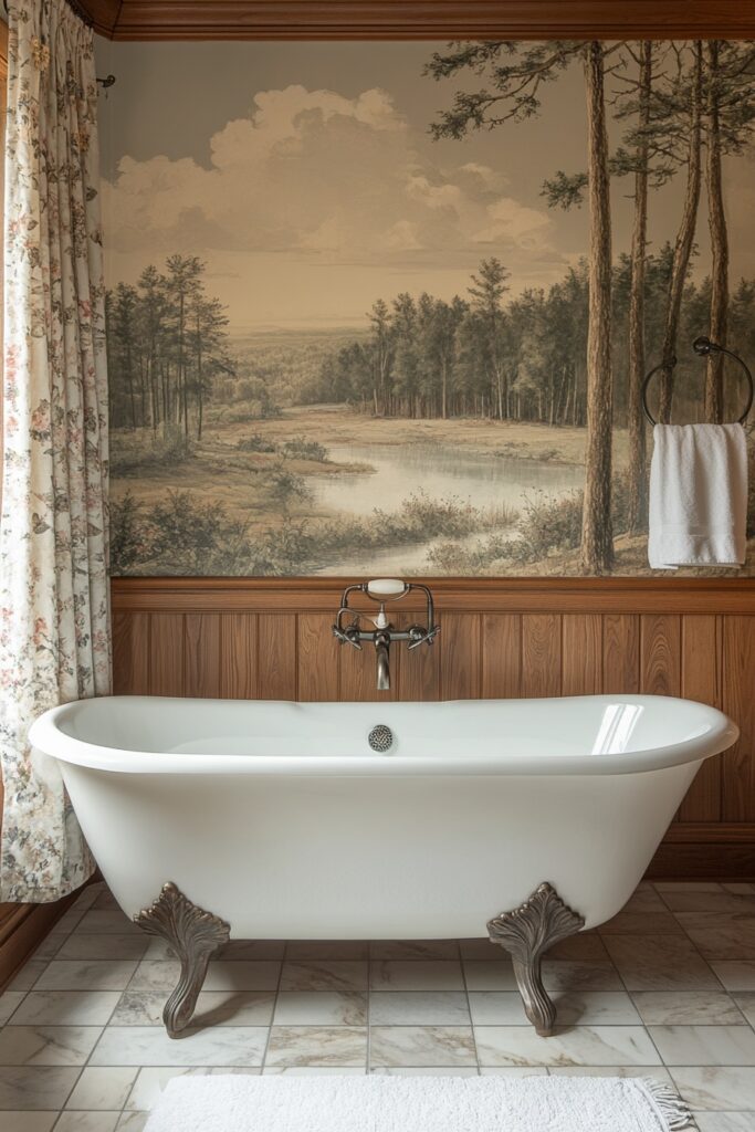 29 Small Log Cabin Interior Bathroom Ideas That Make the Most of Tiny Spaces 3 Enchanted Forest Bathroom