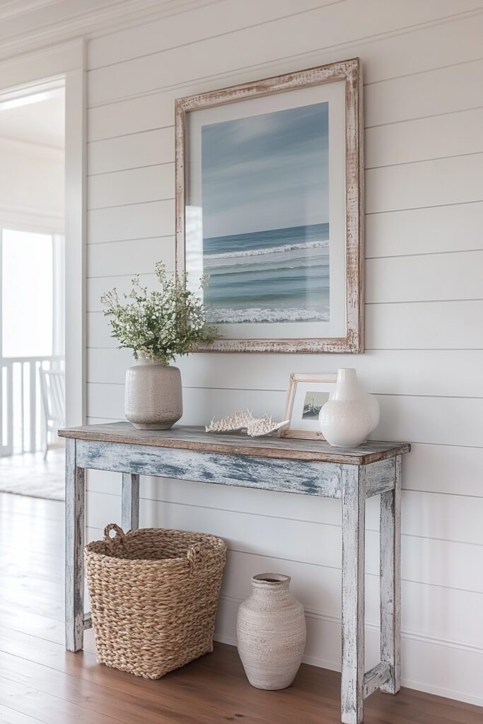 29 Cali Coastal Decor Ideas That Blend Beachy Vibes with Modern Style 5 Entryway to the Sea