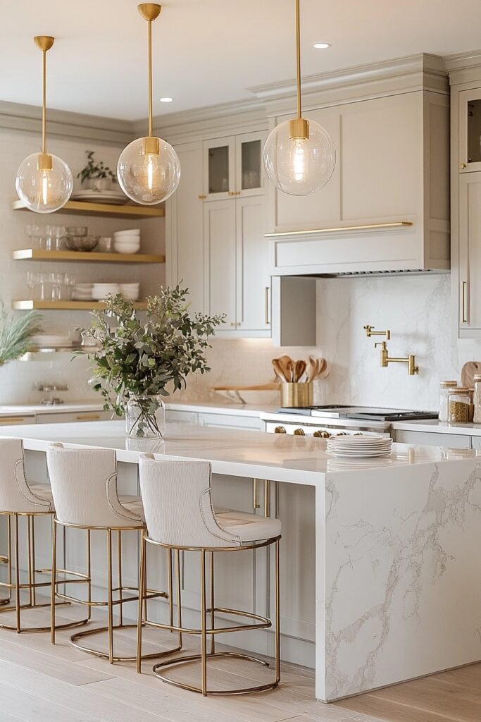 29 Kitchen Decorating Ideas to Bring Personality to Your Kitchen 25 Gold Accents Kitchen