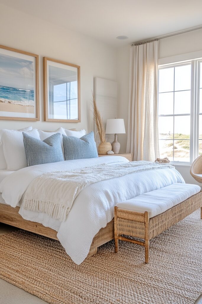 29 Cali Coastal Decor Ideas That Blend Beachy Vibes with Modern Style 9 Guest Haven by the Shore