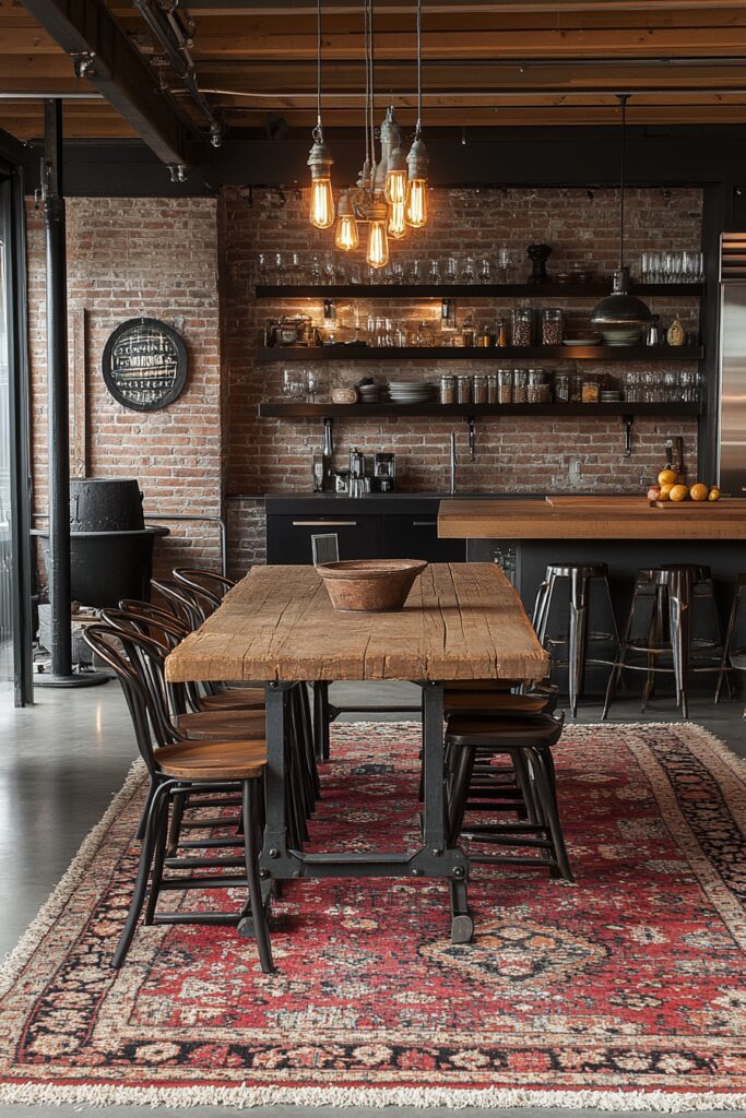 29 Kitchen Decorating Ideas to Bring Personality to Your Kitchen 4 Industrial Rustic Kitchen