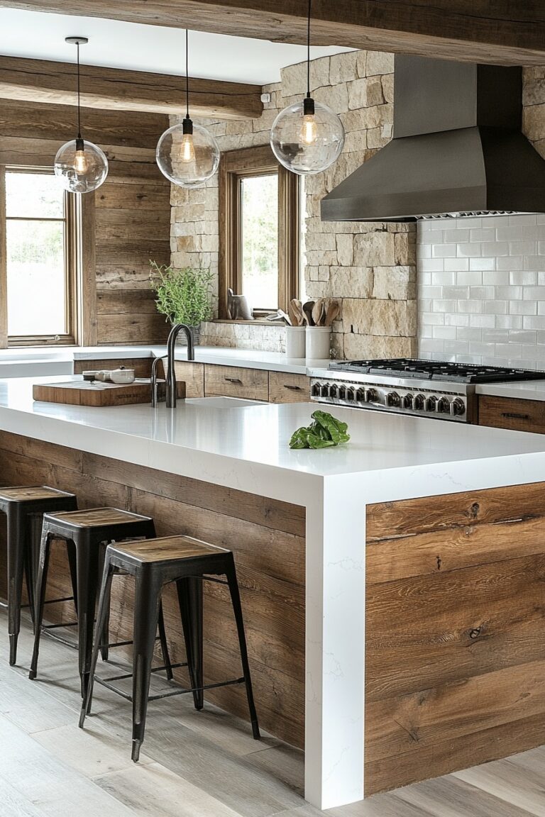 29 Rustic Modern Kitchen Ideas To Bring Natural Elements And Modern ...