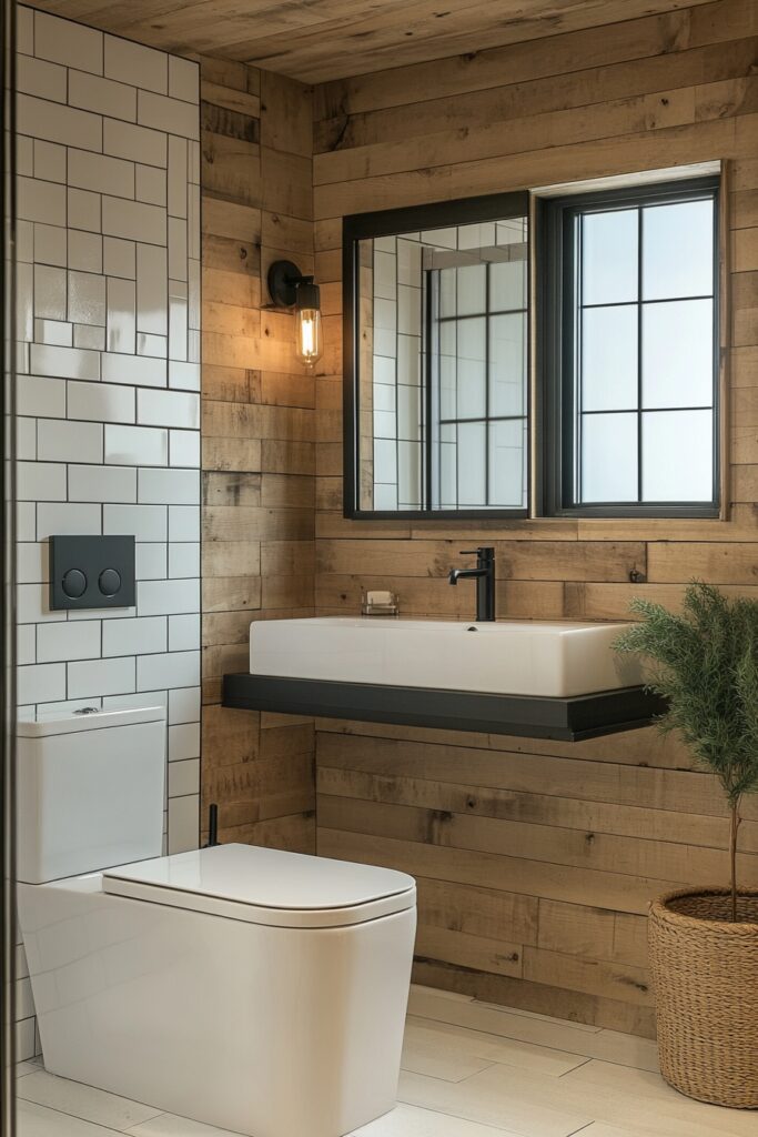 29 Small Log Cabin Interior Bathroom Ideas That Make the Most of Tiny Spaces 9 Nordic Inspired Washroom