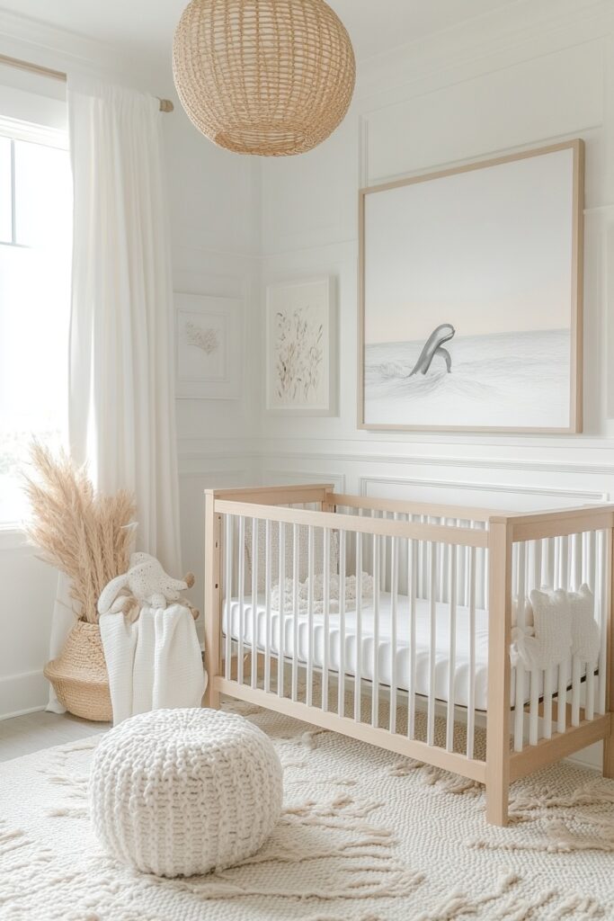 29 Cali Coastal Decor Ideas That Blend Beachy Vibes with Modern Style 8 Nursery by the Bay
