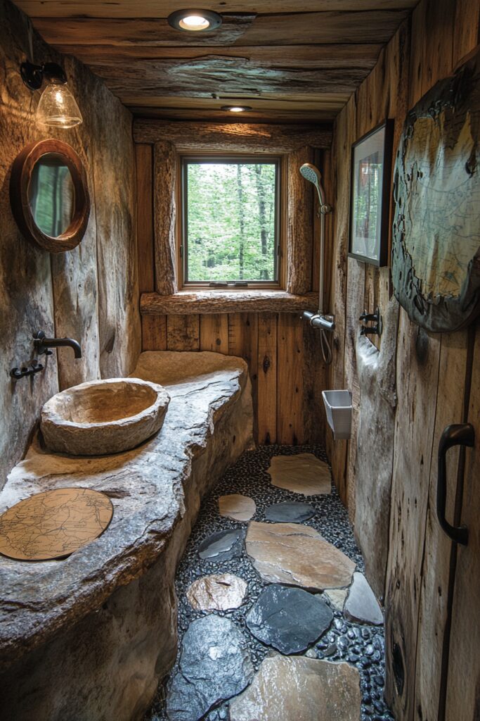 29 Small Log Cabin Interior Bathroom Ideas That Make the Most of Tiny Spaces 17 Outdoor Enthusiast’s Bathroom