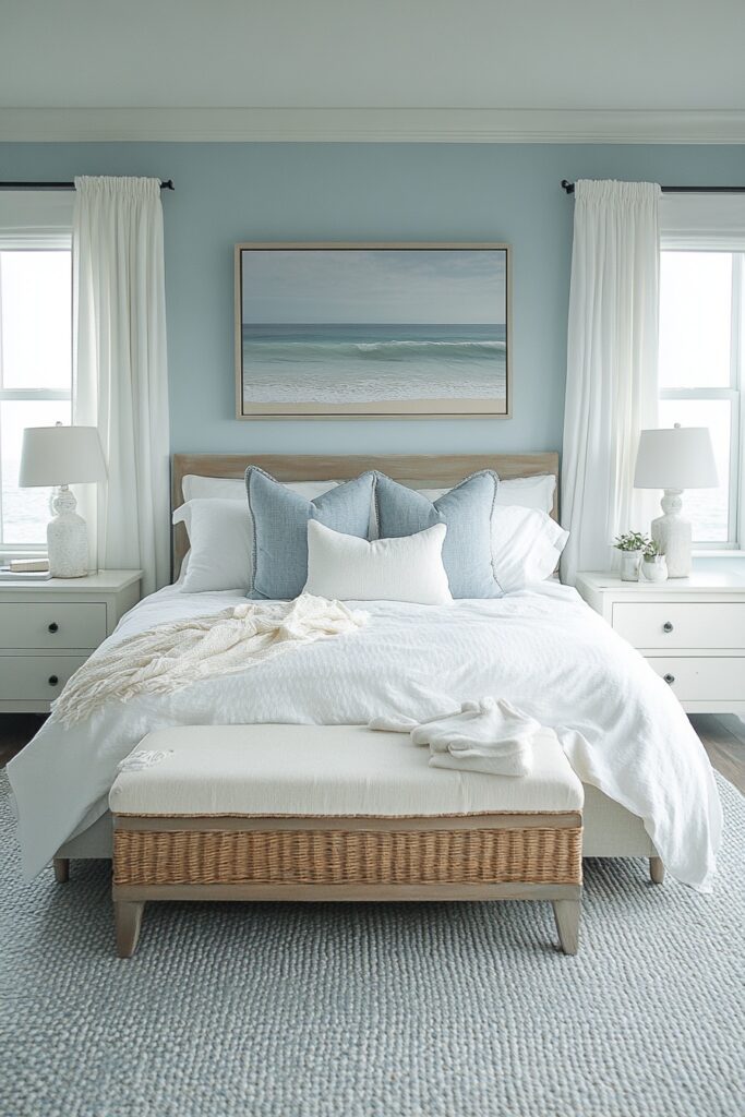 29 Cali Coastal Decor Ideas That Blend Beachy Vibes with Modern Style 2 Seaside Slumber